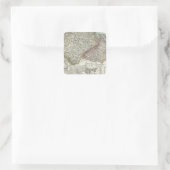 Tschechische Republik Quadratischer Aufkleber (Tasche)