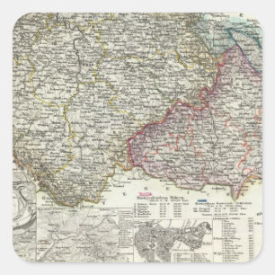 Tschechische Republik Quadratischer Aufkleber