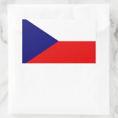 Tschechische Republik Rechteckiger Aufkleber (Tasche)