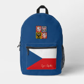 Tschechische Republik, Rucksack, Tschechische Flag Bedruckter Rucksack (Vorderseite)