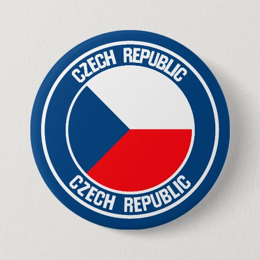 Tschechische Republik - RundEmblem Button (Vorderseite)