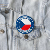 Tschechische Republik - RundEmblem Button (Beispiel)