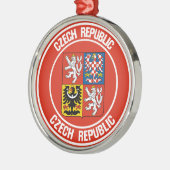 Tschechische Republik - RundEmblem Ornament Aus Metall (Links)