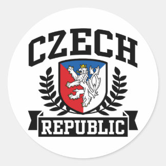 Tschechische Republik Runder Aufkleber