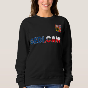 Tschechische Republik - Seelachsflagge Sweatshirt