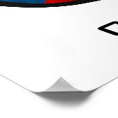 Tschechische Republik - Sondertext und Farbposter Poster (Ecke)