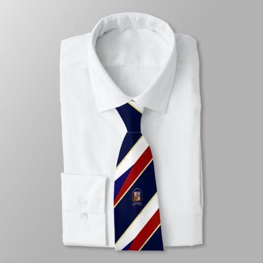 Tschechische Republik stripes Flagge Krawatte (Gebunden)
