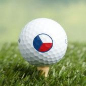 Tschechische Republik - Symbol für die Landesflagg Golfball (Insitu T-Shirt)