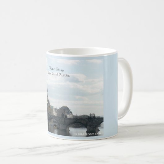 Tschechische Republik-Tasse Charles-Brücken-Prags Kaffeetasse (VorderseiteRechts)