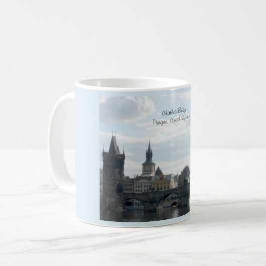 Tschechische Republik-Tasse Charles-Brücken-Prags Kaffeetasse (Vorderseite Links)