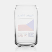 Tschechische Republik - Tschechien Flaggenblau - P Dosenglas (Rückseite)