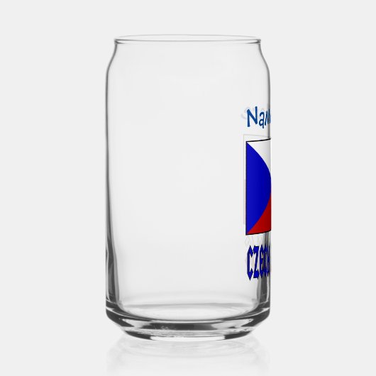 Tschechische Republik - Tschechien Flaggenblau - P Dosenglas (Rechts)