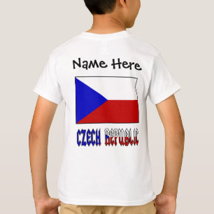 Tschechische Republik und Tschechische Flagge Pers T-Shirt