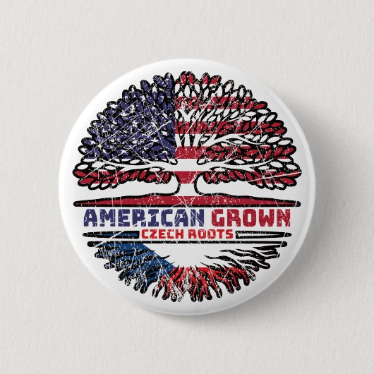Tschechische Republik USA USA Vereinigte Staaten Button (Vorderseite)