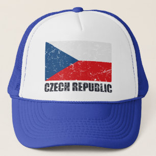 Tschechische Republik-Vintage Flagge Truckerkappe