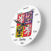 Tschechische Republik-Wanduhr Runde Wanduhr (Winkel)