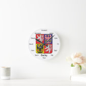 Tschechische Republik-Wanduhr Runde Wanduhr (Zuhause)