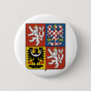 Tschechische Republik Wappen CZ Button