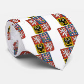 Tschechische Republik-Wappen CZ Krawatte (Gerollt)