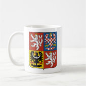 Tschechische Republik-Wappen Detail Kaffeetasse (Links)
