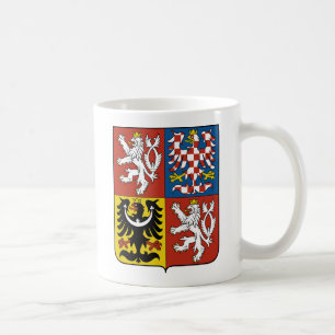 Tschechische Republik-Wappen Detail Kaffeetasse
