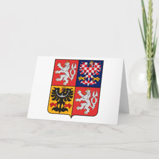 Tschechische Republik - Wappen-Grußkarte Karte