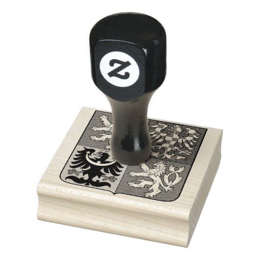 Tschechische Republik Wappen Kautschuk BRIEFMARKE Gummistempel (Stempel)