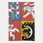 Tschechische Republik-Wappen Küchentuch (Vertikal)