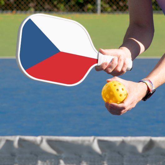 Tschechische Republik Wappen Pickleball Schläger (InSitu)
