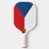 Tschechische Republik Wappen Pickleball Schläger (Rückseite)