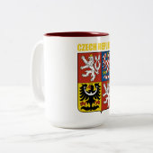 Tschechische Republik - Wappen Zweifarbige Tasse (Vorderseite Links)