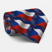 Tschechische Republik-wellenartig bewegende Flagge Krawatte (Gerollt)