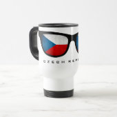 Tschechische Shades-Tasse Reisebecher (Vorderseite Links)