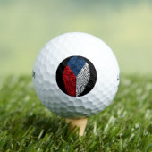 Tschechische Touch Fingerabdruck-Fahne Golfball (Insitu T-Shirt)
