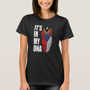 Tschechische und timoresische DNA-Flagge-Erbe T-Shirt