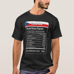 Tschechische Vater Ernährung Fakten Vatertag Gesch T-Shirt