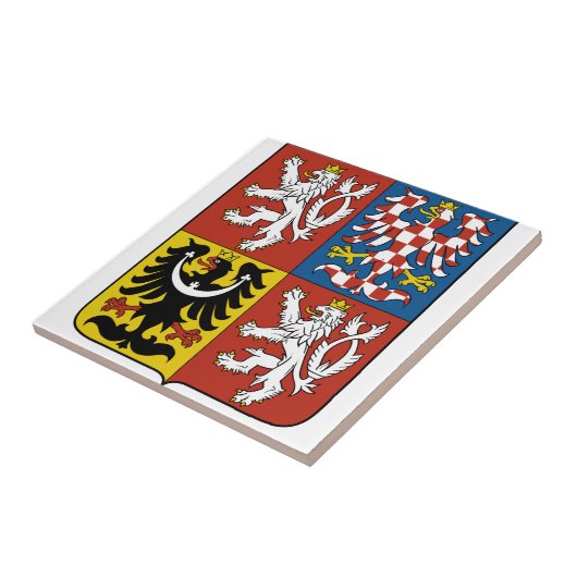 Tschechische Wappen Fliese (Seite)