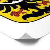 tschechische Wappenküste Poster (Ecke)