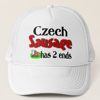 Tschechische Wurst hat 2 Enden Truckerkappe