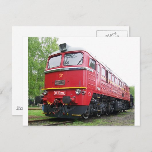 tschechischer Diesel Postkarte (Vorne/Hinten)