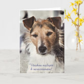 Tschechischer Geburtstagskarte Karte (Gelbe Blume)