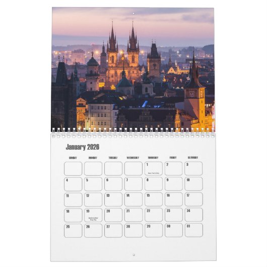 Tschechischer Kalender (Jan 2026)