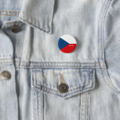 tschechischer Knopf, patriotische tschechische Fla Button (Beispiel)
