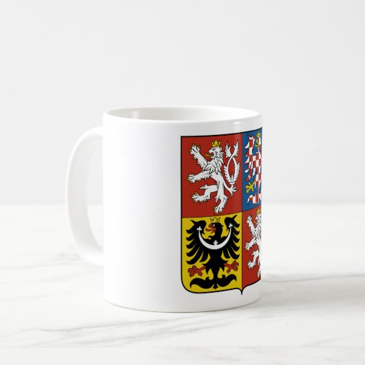 tschechisches Emblem Kaffeetasse (Vorderseite Links)