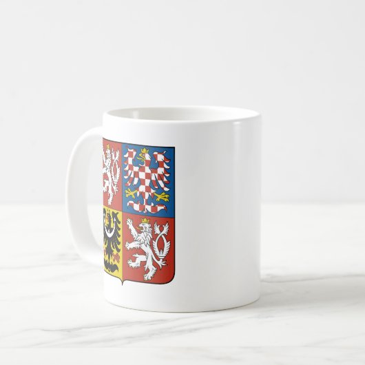 tschechisches Emblem Kaffeetasse (Vorderseite Links)