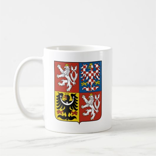 tschechisches Emblem Kaffeetasse (Links)