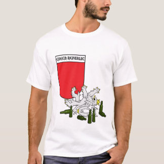 Tschechisches Emblem mit Löwe T-Shirt