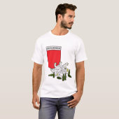 Tschechisches Emblem mit Löwe T-Shirt (Vorne ganz)