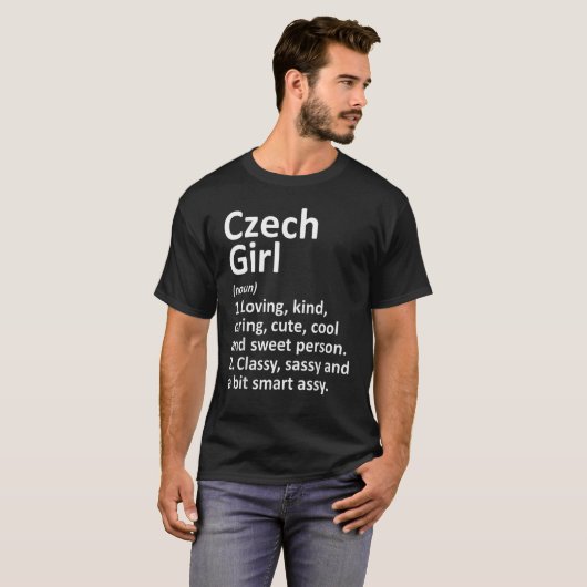 TSCHECHISCHES MÄDCHEN TSCHECHISCHE REPUBLIK Landwu T-Shirt (Vorne ganz)