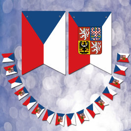 tschechisches Party, Tschechien, Emblem-Banner /Ho Wimpelkette